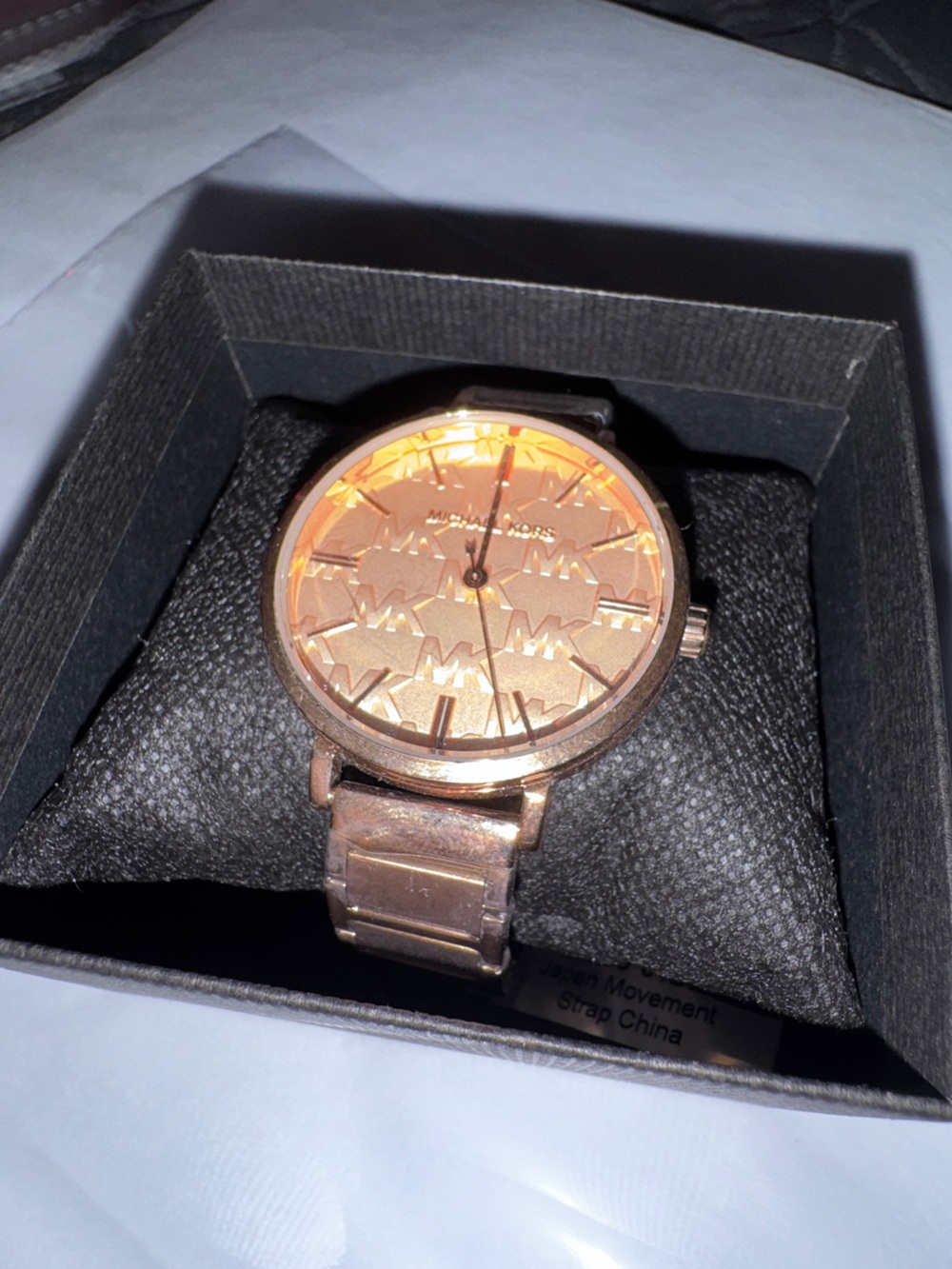 Michael Kors Addyson Rose Gold Logo Watch MK4713✨